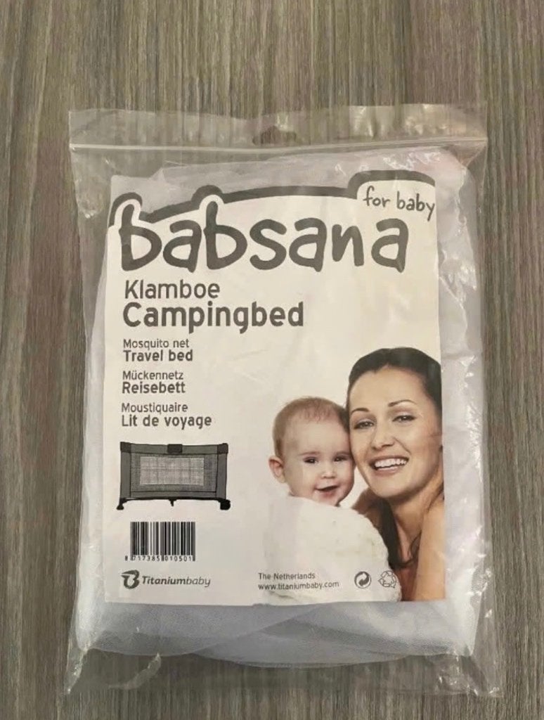 Babsana klamboe voor campingbed - nieuw, Ophalen of Verzenden, Nieuw, Reisbedje
