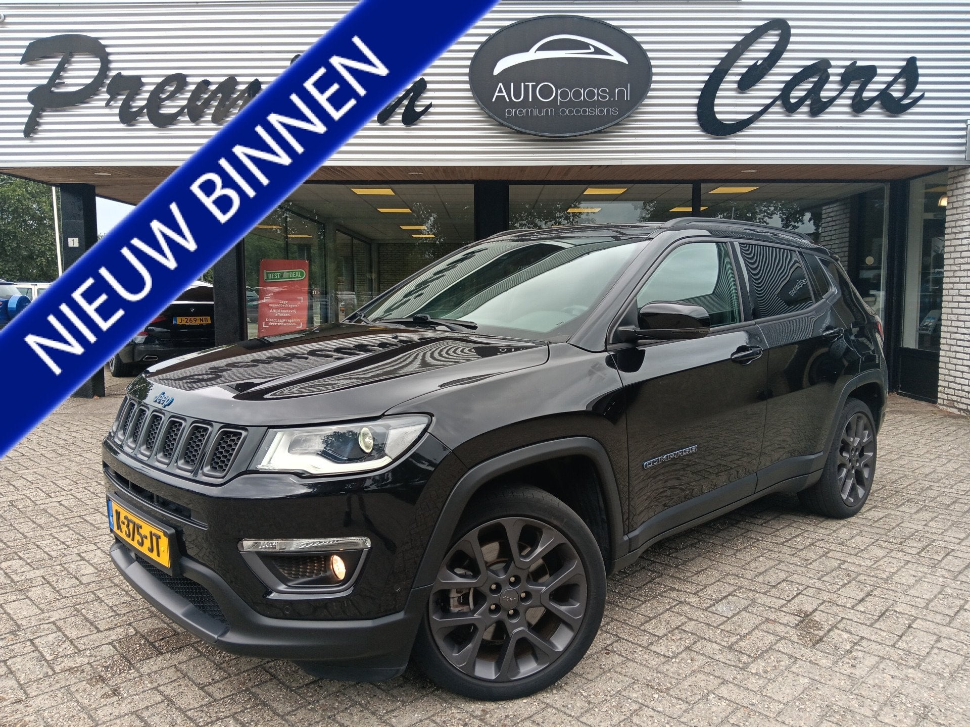 Jeep Compass 4xe 240 Plug-in Hybrid Electric S STOEL/STUUR V, Auto's, Automaat, Dealer onderhouden, 4 cilinders, Zwart