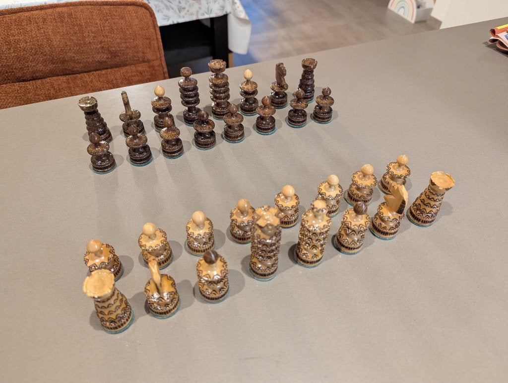 Schaakstukken, Een of twee spelers, Ophalen of Verzenden, Zo goed als nieuw