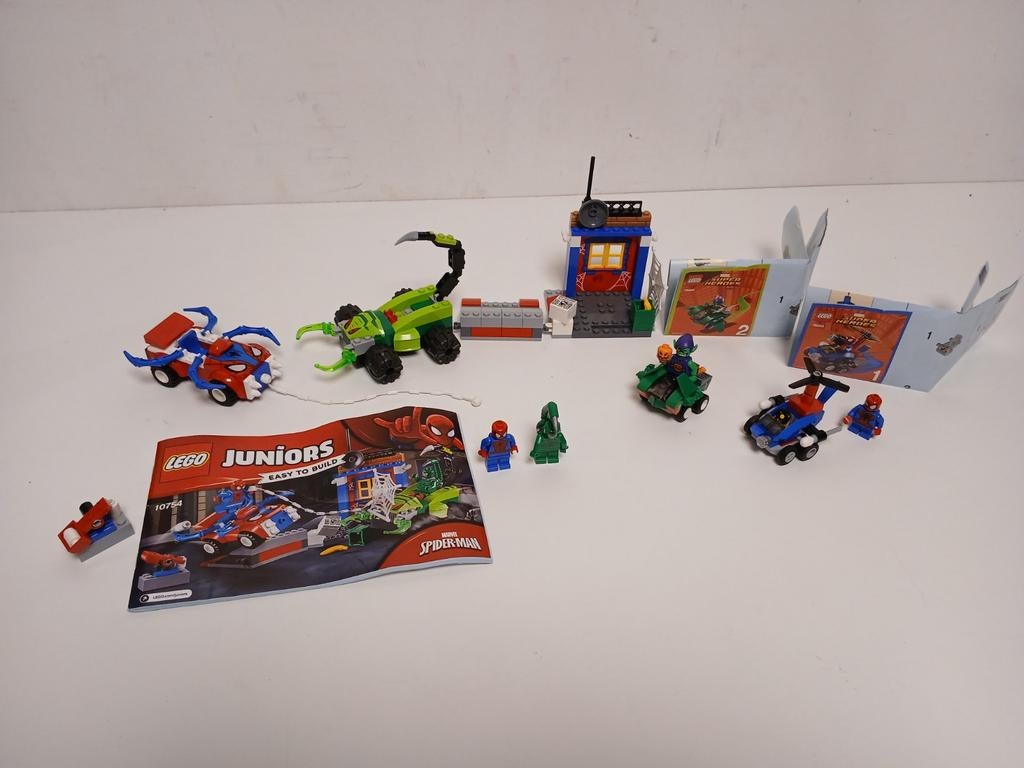Lego spiderman marvel 2 sets met boekjes lego 10754 en 76064, Ophalen of Verzenden