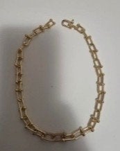 Mooie gouden ketting met unieke schakels, Ophalen of Verzenden, Nieuw, Goud, Overige materialen