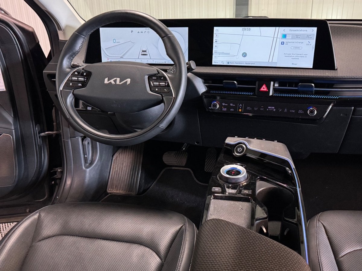 Kia EV6 Plus 77.4kWh SOH 100% | Leer | Navi | Camera, Auto's, Kia, Automaat, 228 pk, Gebruikt, Verwarming stoelen achter