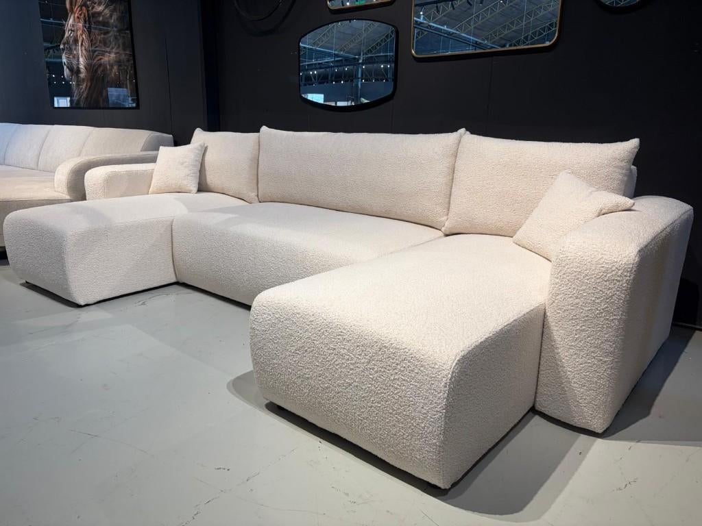Voorraad | U-bank, lounge en slaapbank | Showroom Vianen, Info@trendvortex.com, 125 tot 150 cm, Hoekbank, Ophalen of Verzenden