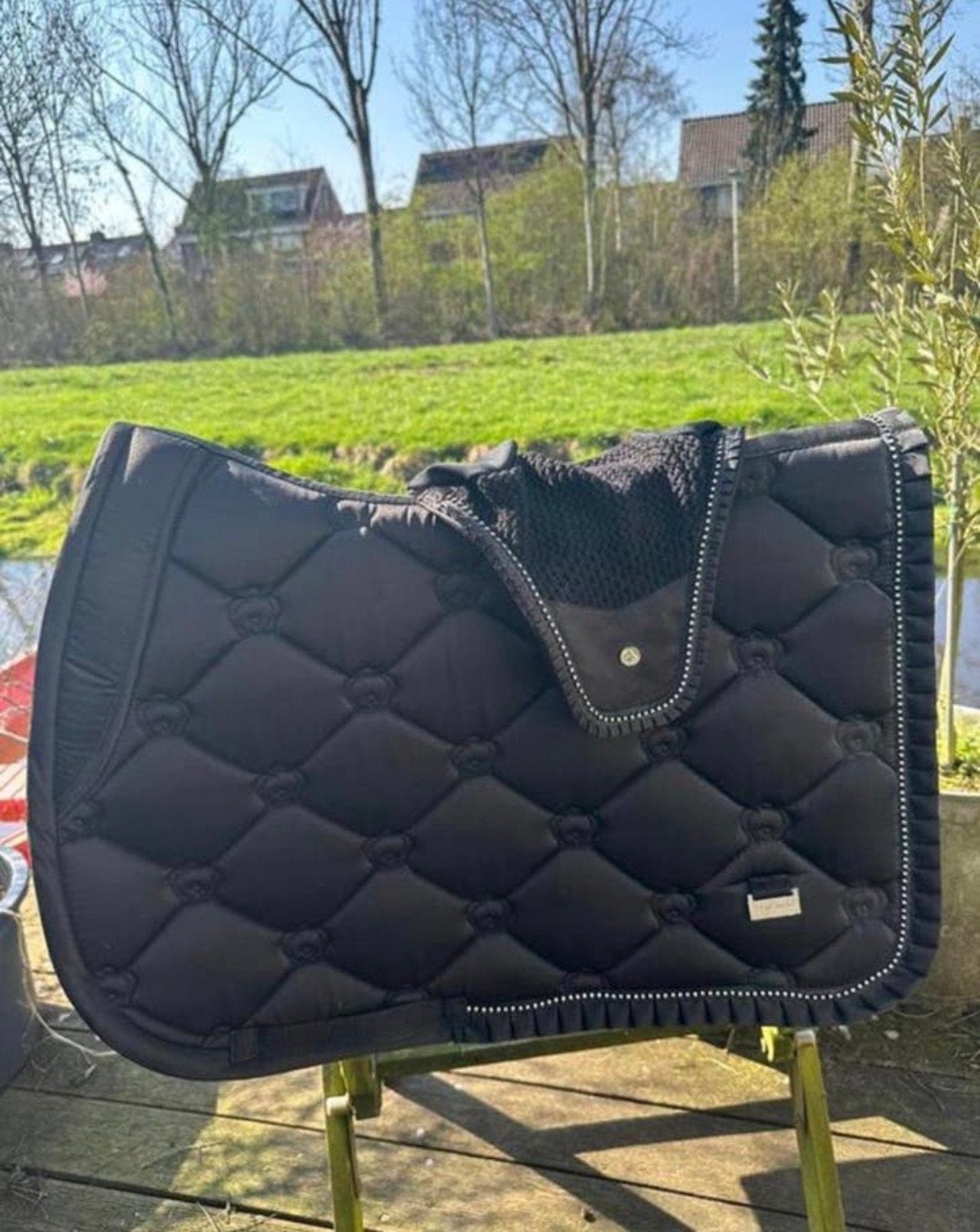 nieuwe ps of sweden ruffle Swarovski, Dieren en Toebehoren, Full (L), Ophalen of Verzenden, PS of Sweden, Zwart