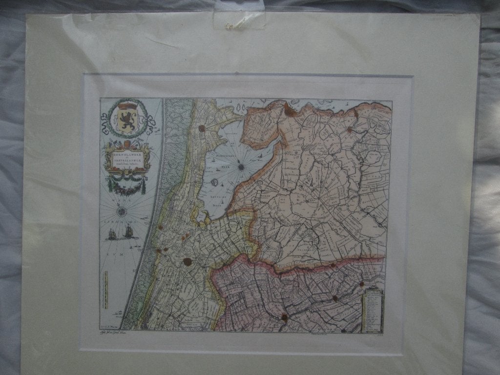 Rhenolandia Amstellandia Reproductie Joh. et Cornel. Blaeu, Ophalen of Verzenden, Gelezen, 1800 tot 2000, Landkaart