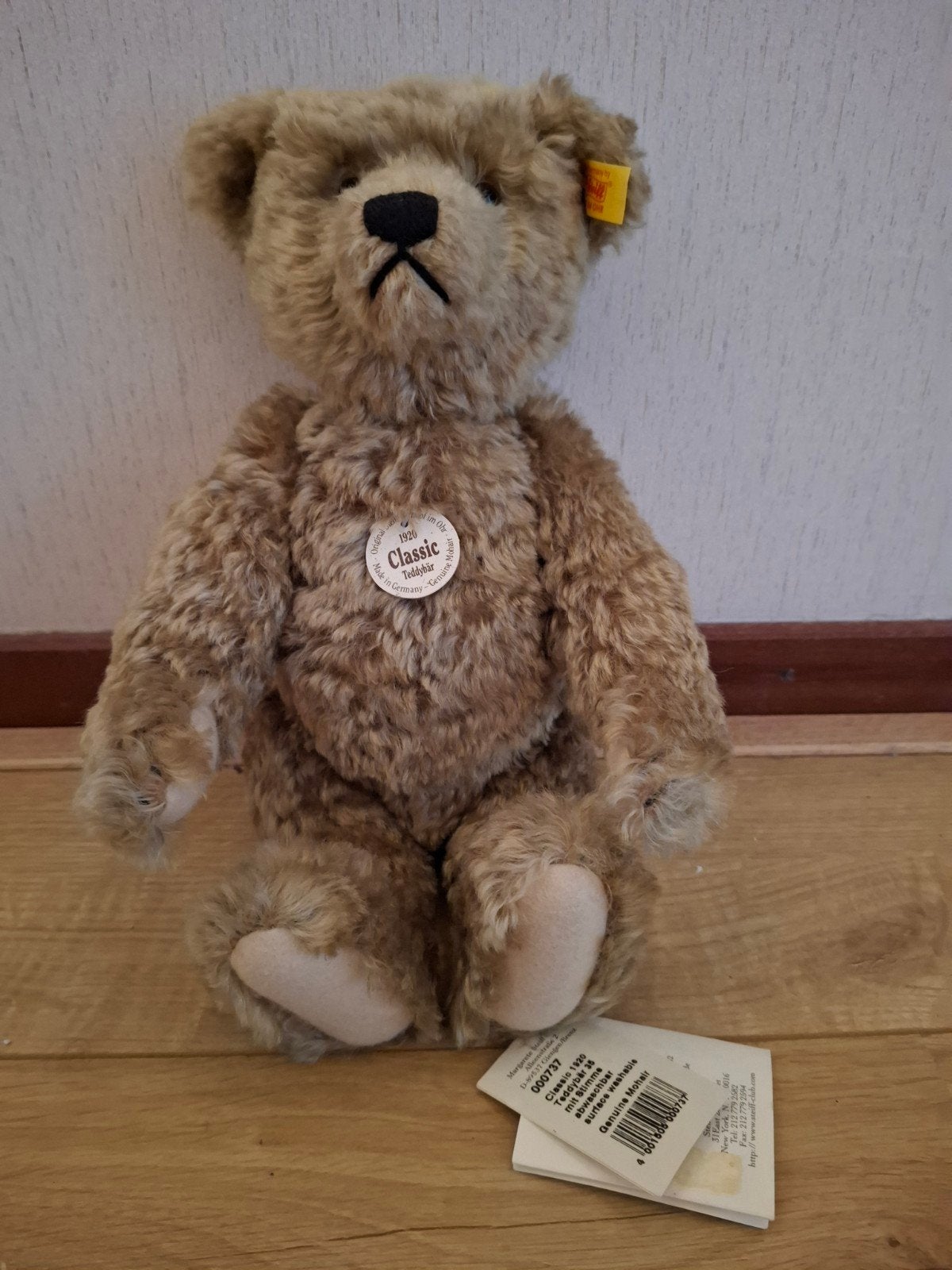 steiff beer replica 1920, Ophalen of Verzenden, Zo goed als nieuw, Stoffen beer, Steiff