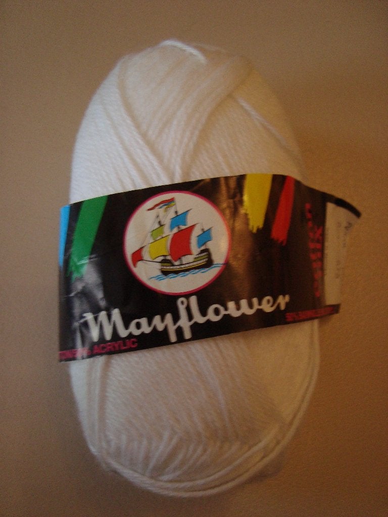 1 bolletje witte wol, Ophalen of Verzenden, Nieuw, Breien of Haken, Wol of Garen