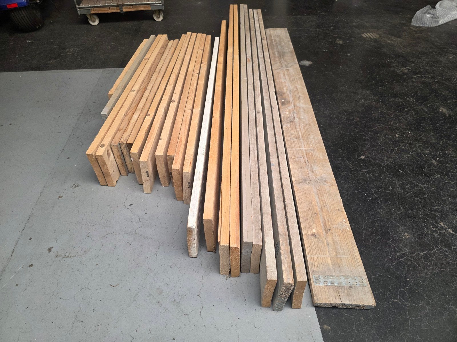 Steigerhouten planken 150-250cm (15-20 stuks), Ophalen, Gebruikt, Minder dan 25 mm, Plank