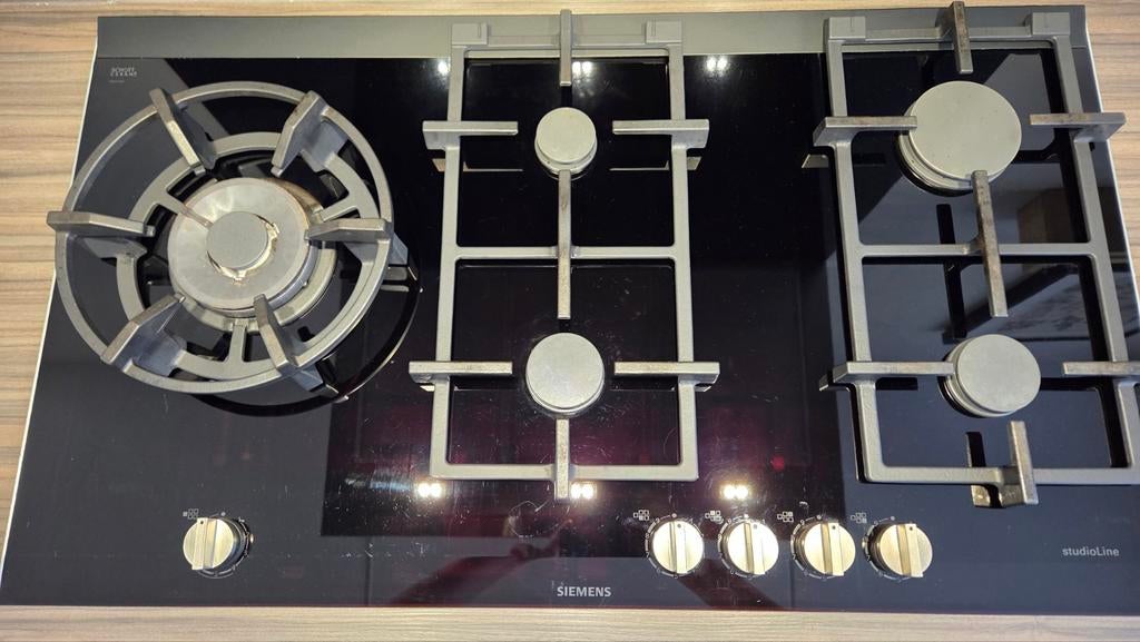 Siemens Studioline 5-pits gaskookplaat, Witgoed en Apparatuur, Kookplaten, Ophalen, Gebruikt, Inbouw, Gas