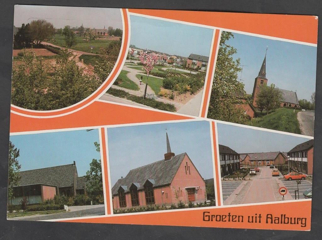 Wijk en Aalburg 6 luik met 3 Kerken 1980 Gelopen, Verzenden, Voor 1920, Gelopen, Utrecht