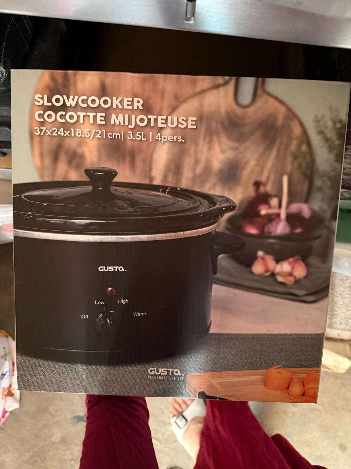 Gusta Slowcooker 3.5L - Nieuw in doos, geseald, Ophalen of Verzenden, Nieuw