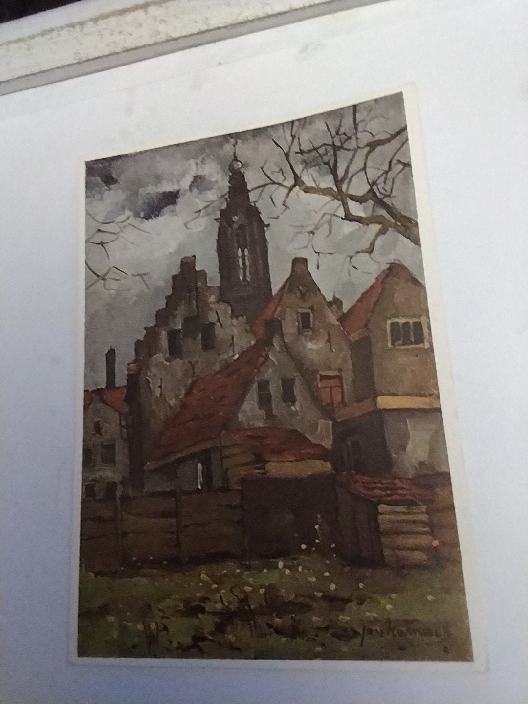 Oude Huizen te Amersfoort - Jan Korthals (Ansichtkaart), Ophalen of Verzenden, Voor 1920, Ongelopen