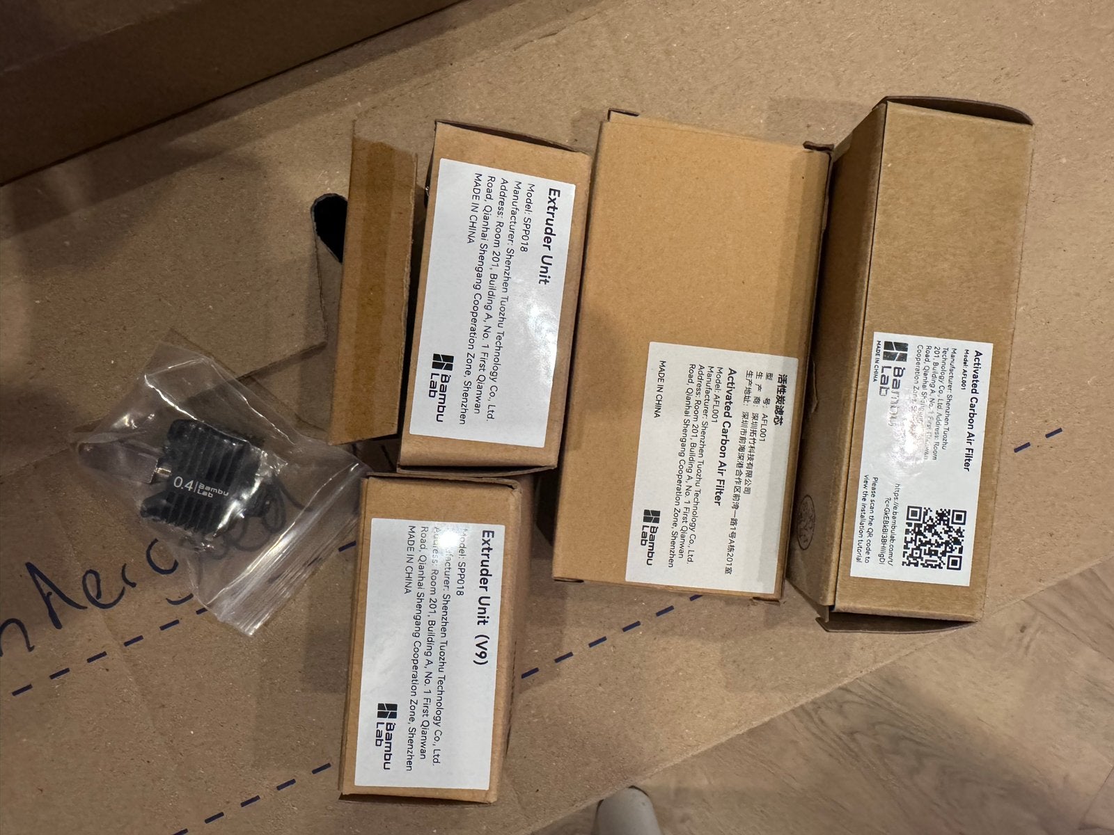 Bambulab X1C/P1S onderdelen: Extruders, filters, nozzle, AMS, Computers en Software, 3D Printers, Zo goed als nieuw, Filament
