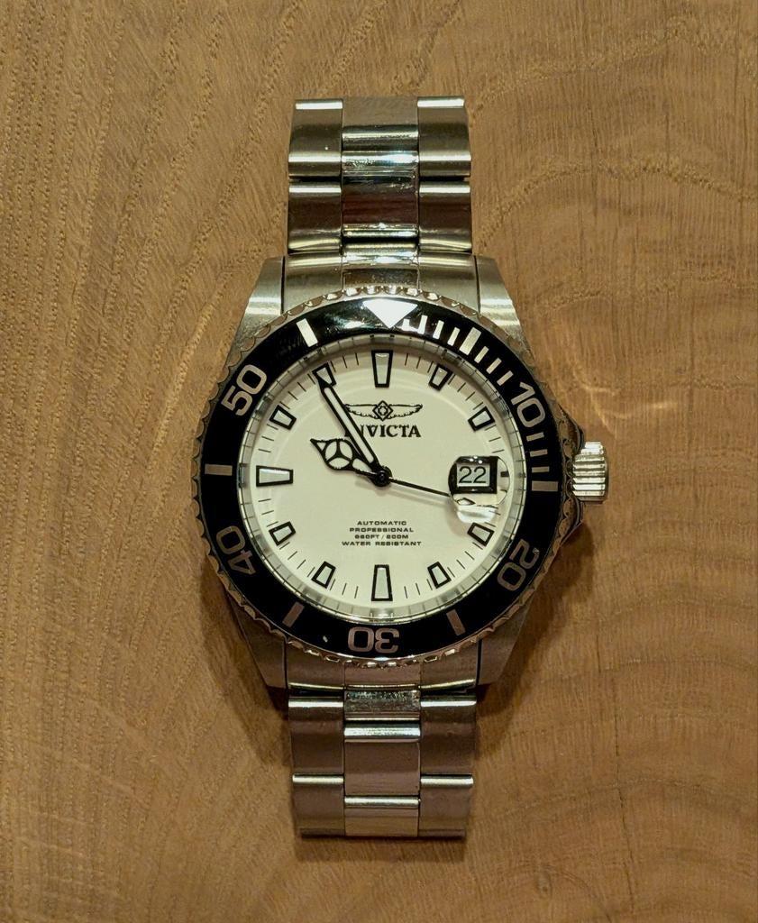 Invicta Pro Diver 43mm, Sieraden, Tassen en Uiterlijk, Horloges | Dames, Overige merken, Staal, Staal, Polshorloge