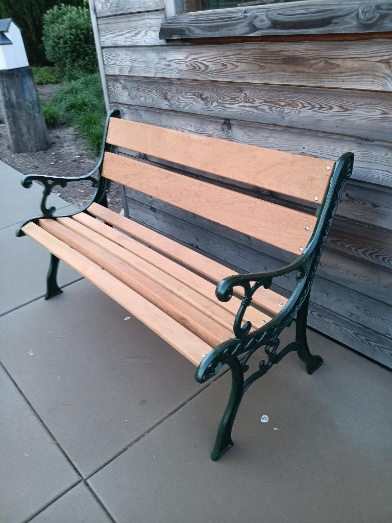 gietijzeren tuinbank, Ophalen, Zo goed als nieuw, Metaal