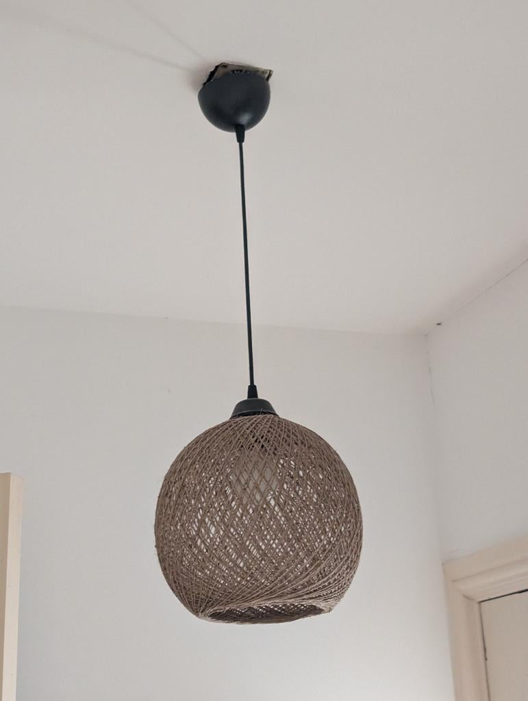 Boho Hanglamp – Naturel Touw – Ø 20 cm – Ibiza Style –Veepee, Ophalen, Zo goed als nieuw, Minder dan 50 cm