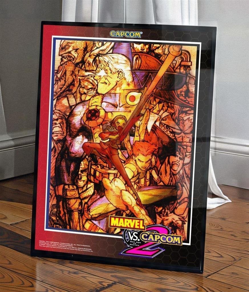Marvel vs Capcom 2 Retro videogame Arcade Poster