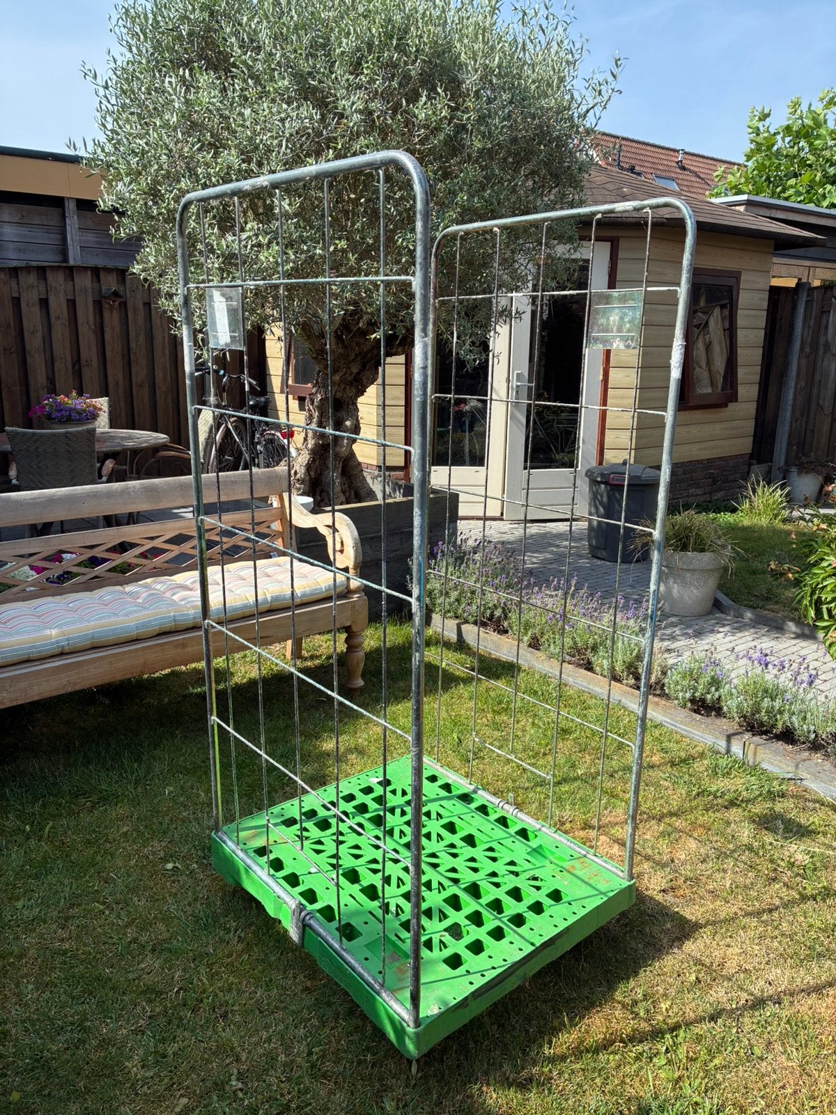 Rolcontainer, 100 liter of meer, Ophalen, Zo goed als nieuw, Transportkar