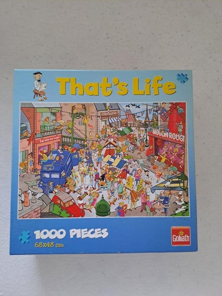 That's life puzzels 1000 stukjes, Ophalen of Verzenden, 500 t/m 1500 stukjes, Zo goed als nieuw, Legpuzzel