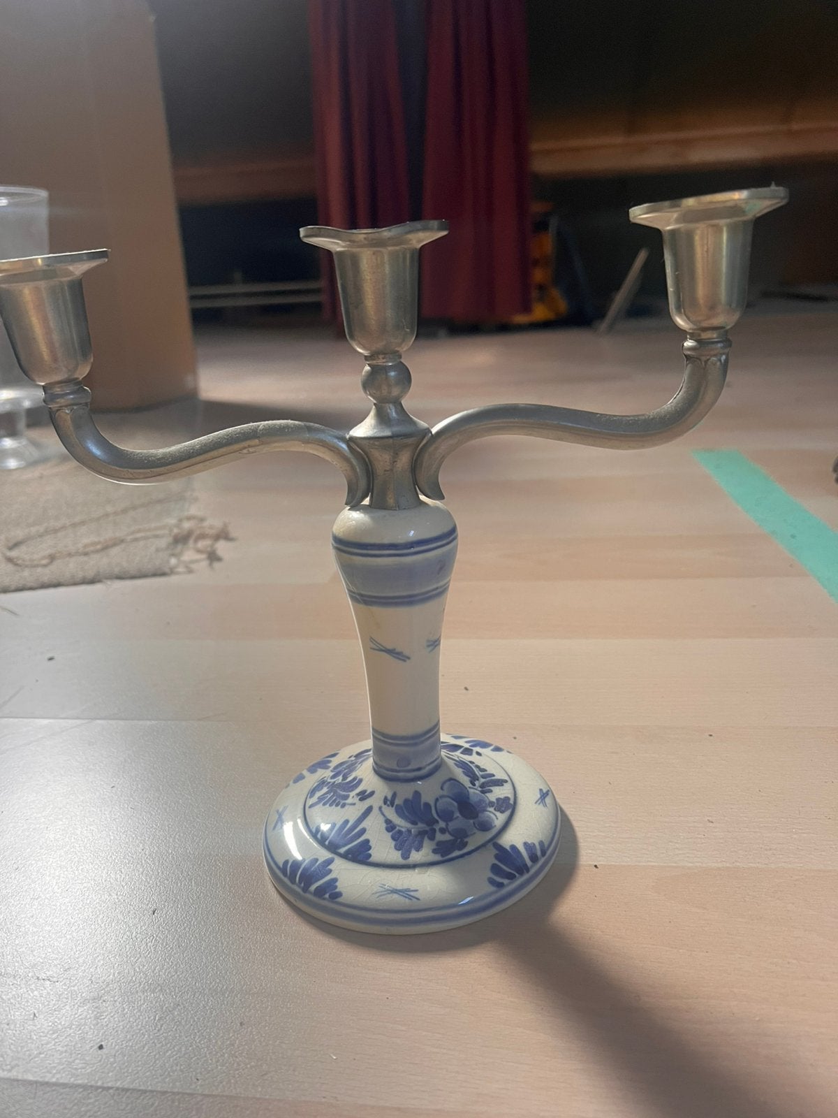 Kandelaar delfst holland, Ophalen, Keramiek of Aardewerk