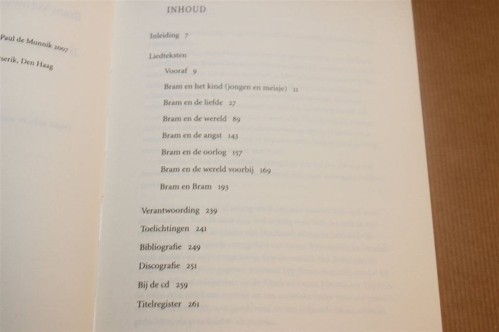 Ik Heb een Steen Verlegd — Bram Vermeulen Liedteksten met CD, Ophalen of Verzenden, Gelezen, Artiest