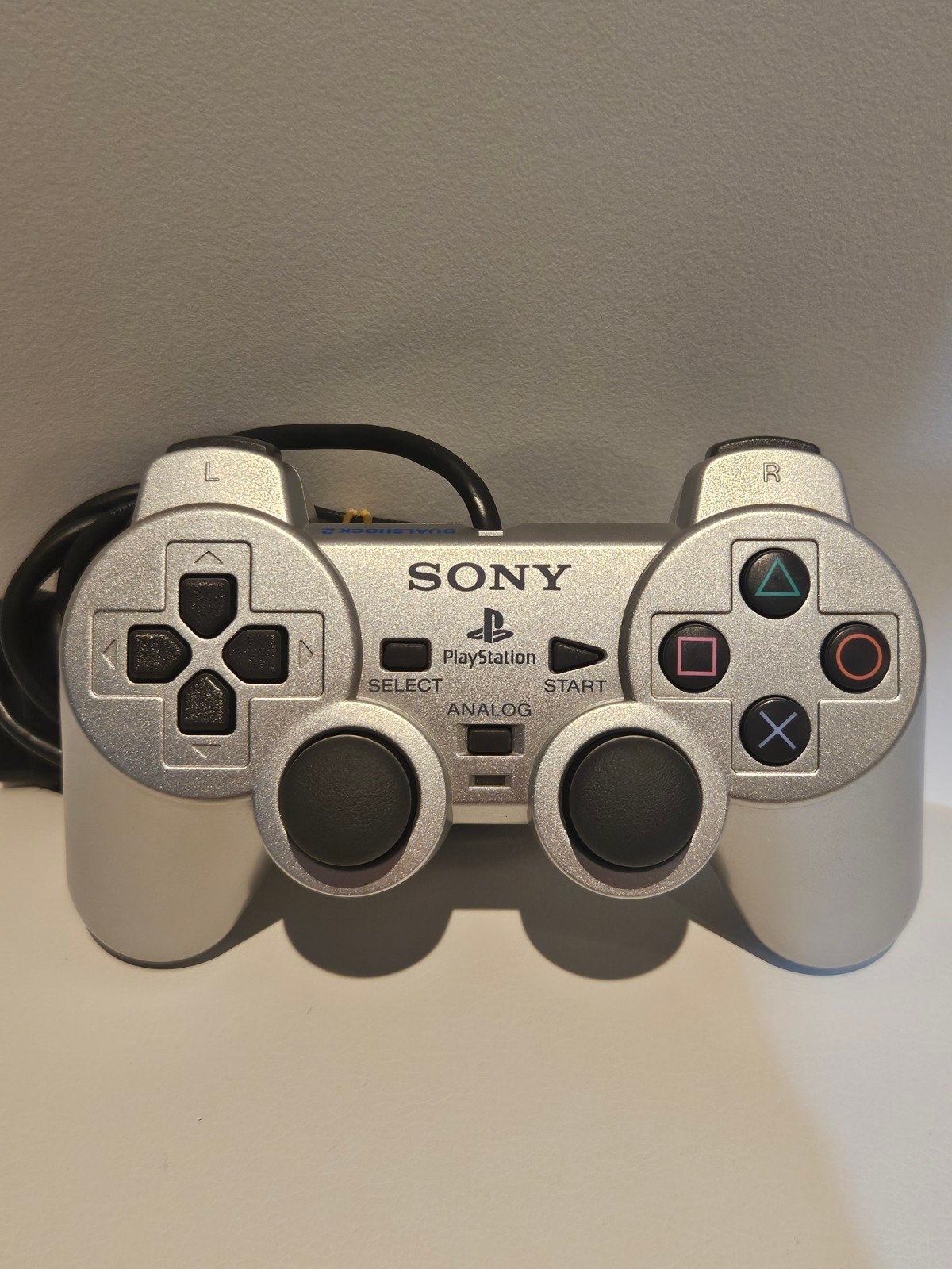 Sony PS2 Satin Silver controller, Ophalen of Verzenden, Zo goed als nieuw, Controller, PlayStation 2