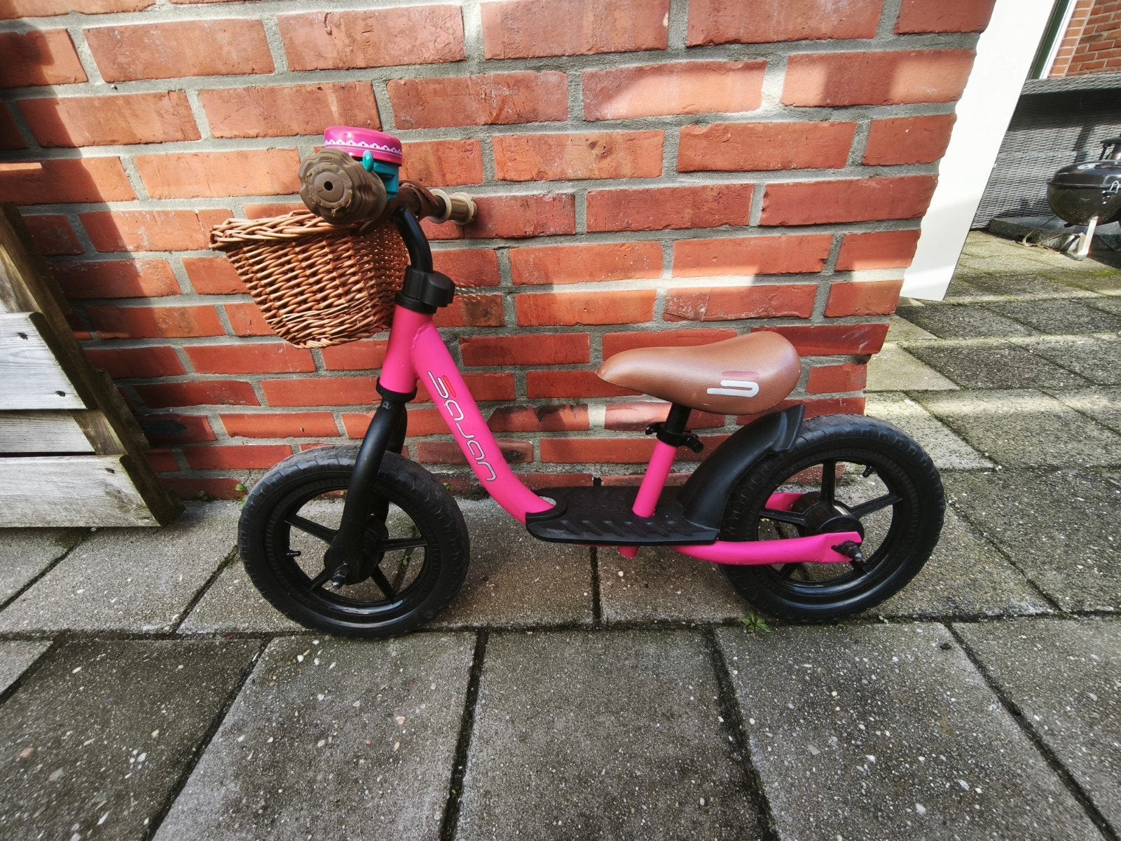 Sojan Loopfiets 12 inch - Mat Donkerroze, Fietsen en Brommers, Ophalen, Gebruikt, Minder dan 16 inch, Sojan