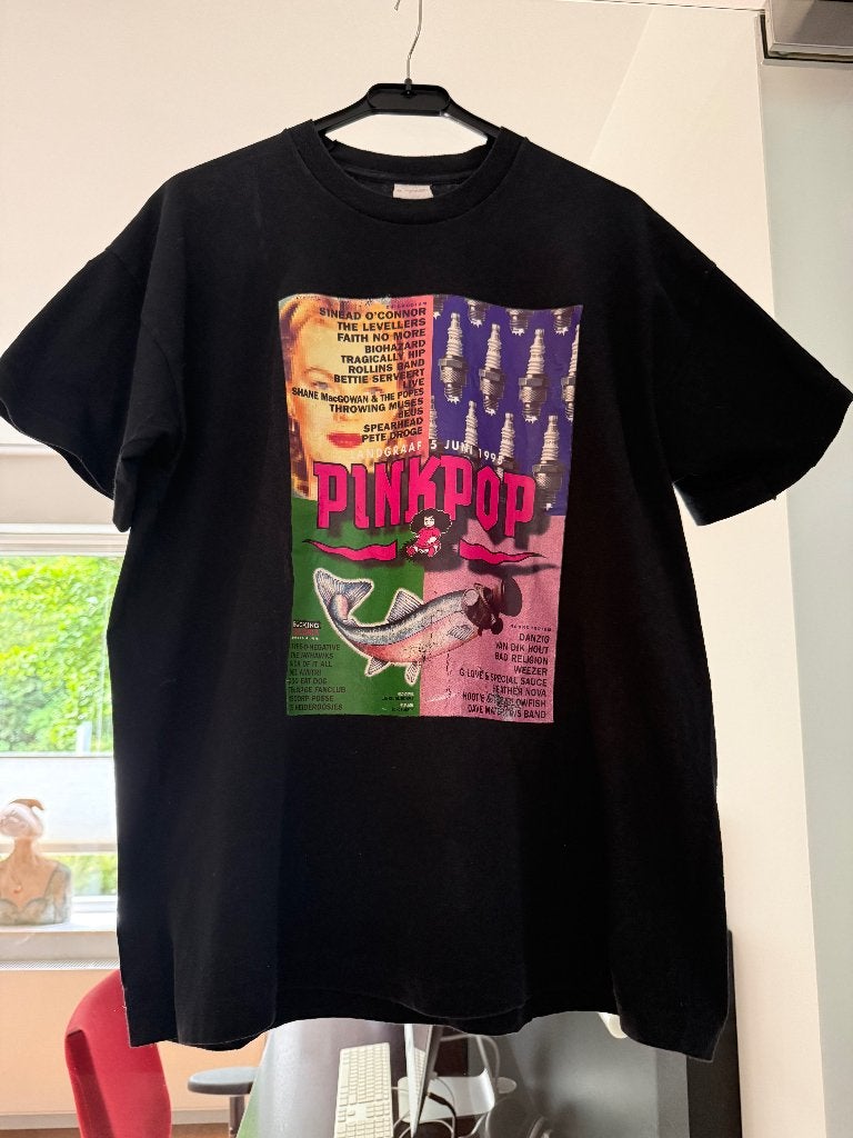 Origineel Pinkpop 1995 T-shirt, Ophalen of Verzenden, Gebruikt, Shirt, Pinkpop