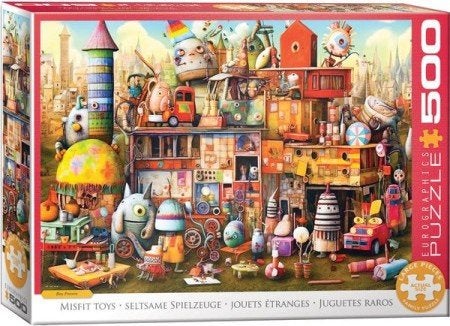 Eurographics - Misfits Toys - 500XL stukjes, Hobby en Vrije tijd, Denksport en Puzzels, Ophalen of Verzenden, Minder dan 500 stukjes