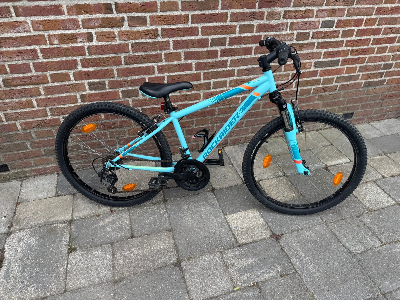 Mountainbike Rockraider ST 500 sport trail 24 inch, Ophalen, 24 inch of meer, Staal, V-brakes
