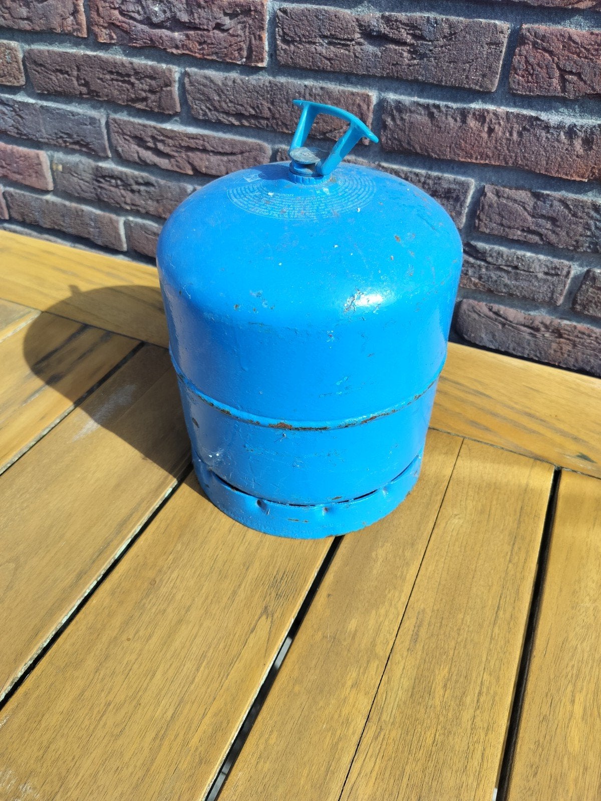 Campingaz gasfles 907 (met kleine vulling), Ophalen of Verzenden, Gebruikt