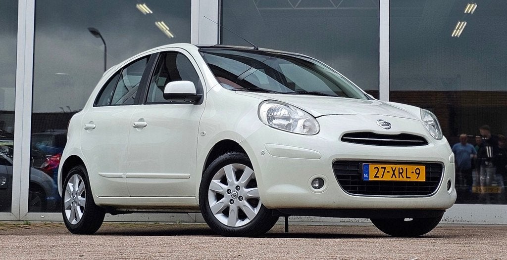 Nissan Micra 1.2 DIG-S Tekna Full Option Navi Clima Pano Blu, Voorwielaandrijving, Euro 5, Stof, 1198 cc
