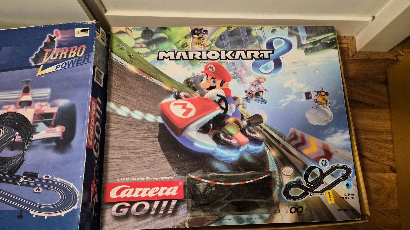 Carrera GO!!! Racebanen (Mario Kart & F1) met 3 auto's, Ophalen, Carrera, Elektrisch, Met looping
