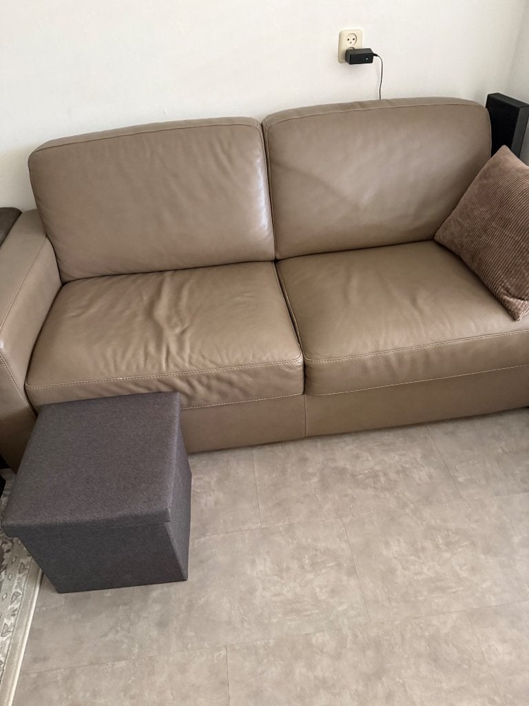 Bankstel, Huis en Inrichting, Banken | Bankstellen, Ophalen, Gebruikt, 150 tot 200 cm, Driepersoons