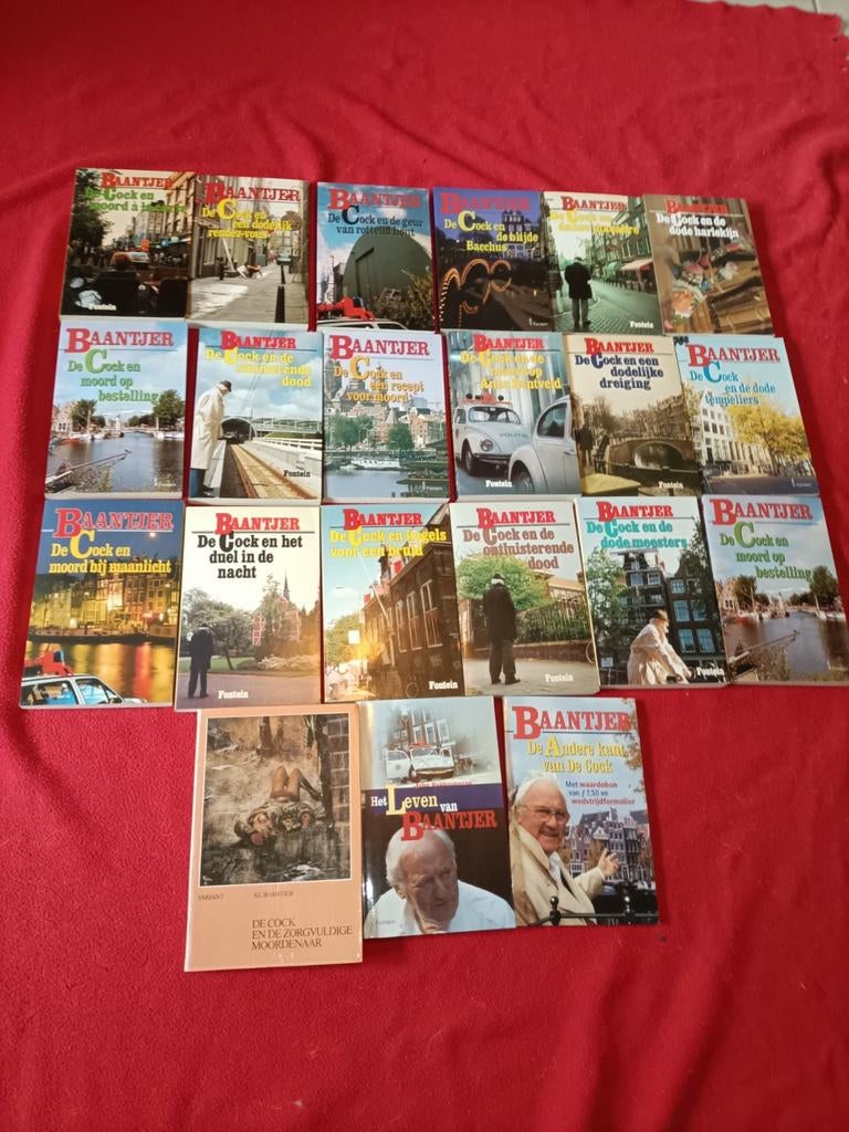 Grote collectie Baantjer boeken - 21 stuks, Ophalen of Verzenden, A.C. Baantjer, Tv-bewerking
