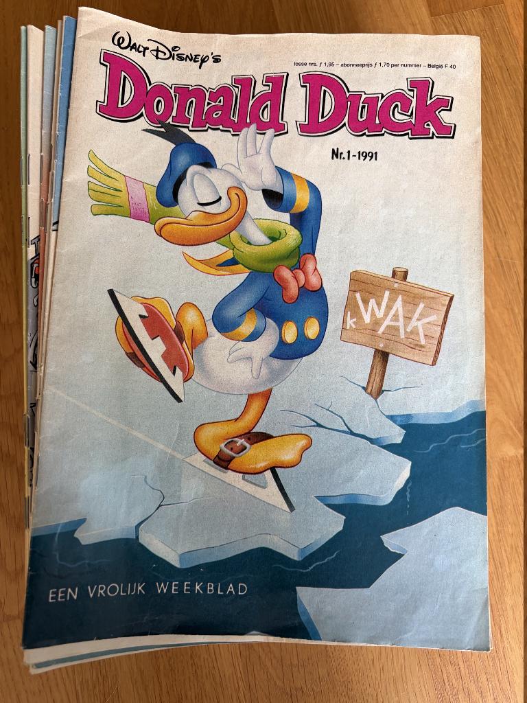 Donald Duck jaargang 1991, Boeken, Stripboeken, Meerdere stripboeken, Ophalen, Gelezen