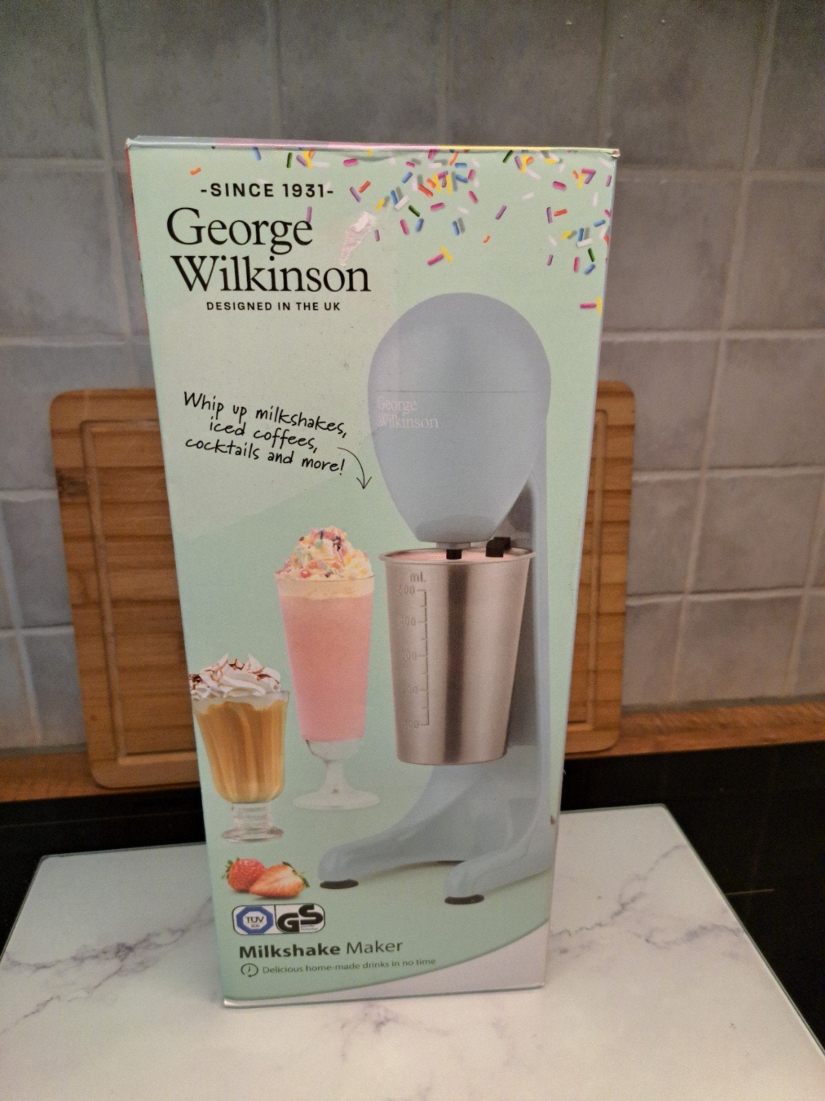 George Wilkinson Milkshake Maker - in doos, Minder dan 1 liter, Ophalen of Verzenden, Gebruikt, 1 snelheid