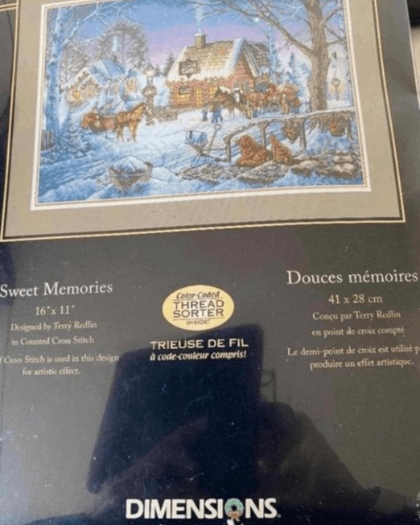 BORDUURPAKKET DIMENSIONS GOLD SWEET MEMORIES, Hobby en Vrije tijd, Borduren en Borduurmachines, Verzenden, Nieuw, Handborduren