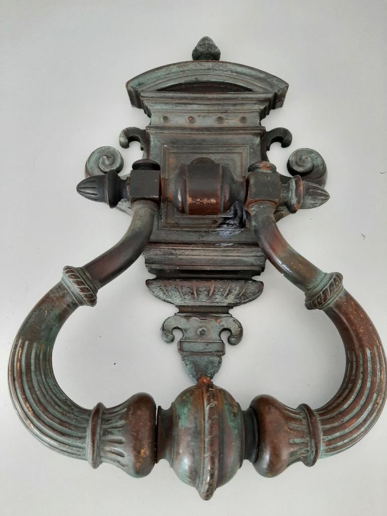 Bronzen kasteeldeur klopper, Antiek en Kunst, Ophalen