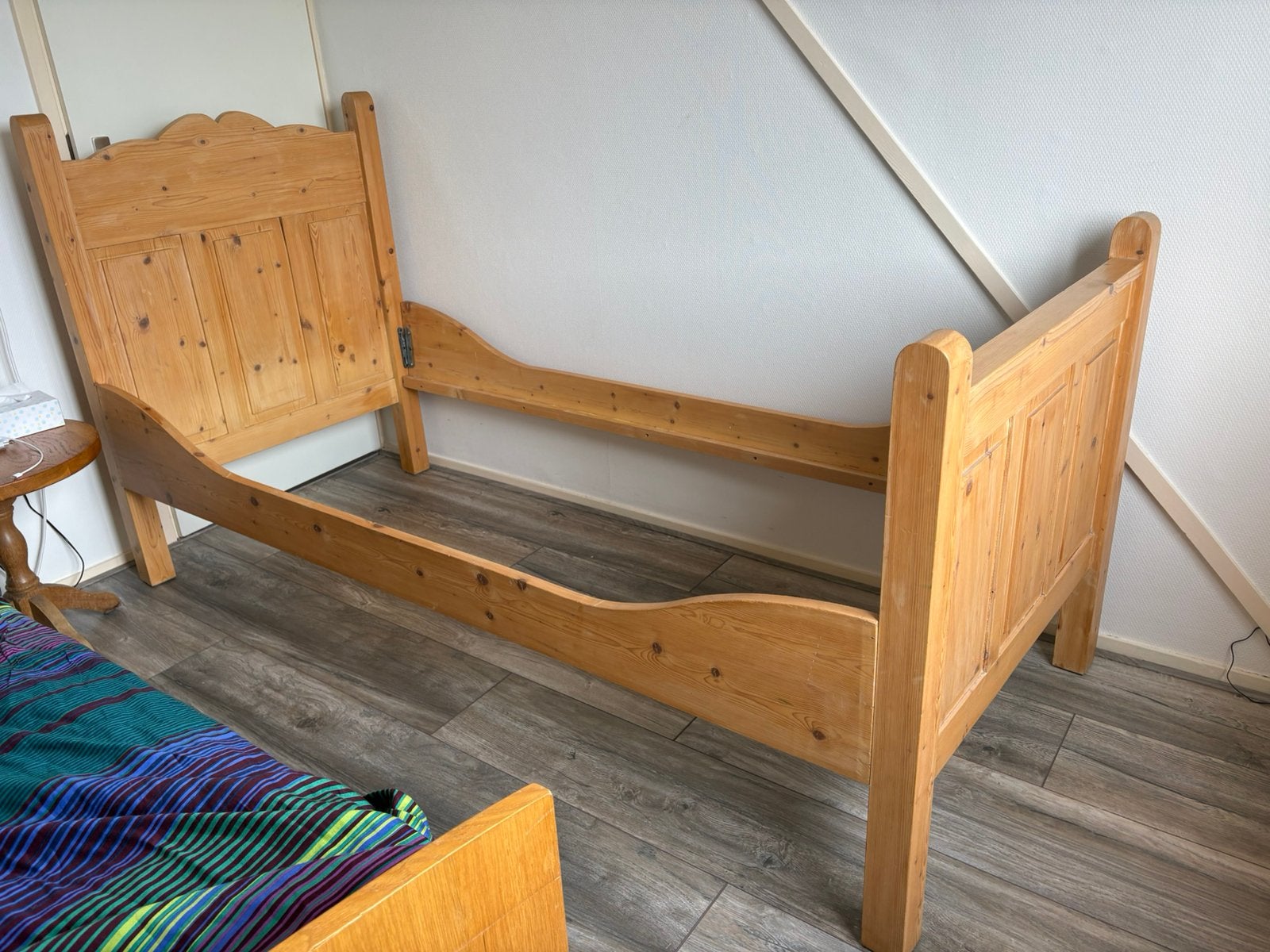 Te koop vuren tienerbed, 85 tot 100 cm, Gebruikt, 180 cm of meer, Ophalen