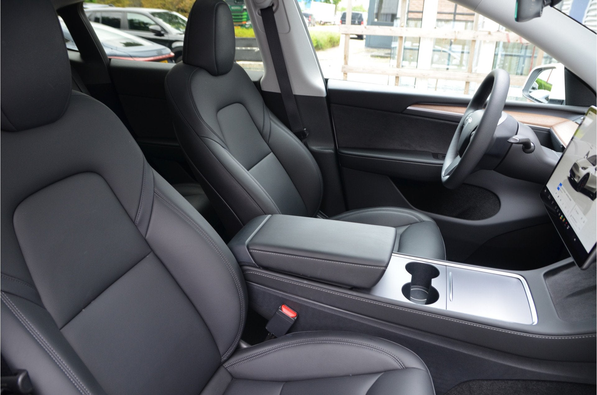 Tesla Model Y Performance AWD 75 kWh AutoPilot3.0 Ryzen, Auto's, 514 km, Zwart, 1972 kg, Wit