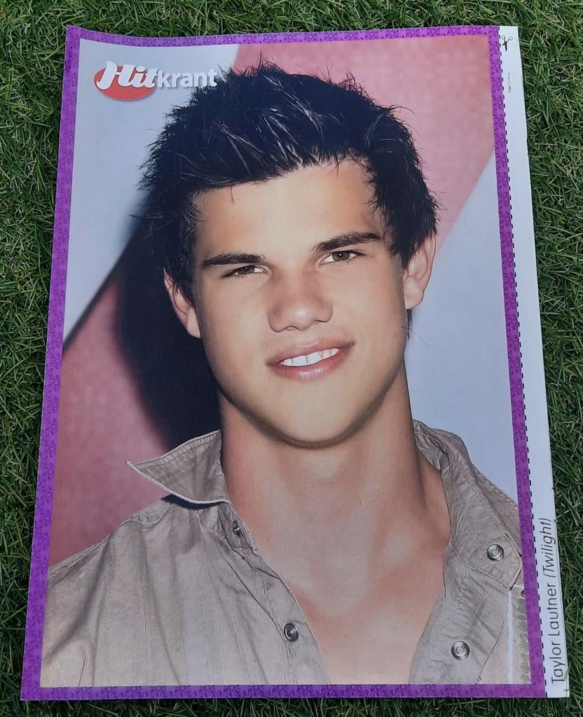 Poster A4 Hitkrant 2008 Taylor Lautner / Destine, A4 of kleiner, Ophalen of Verzenden, Film en Tv, Rechthoekig Staand