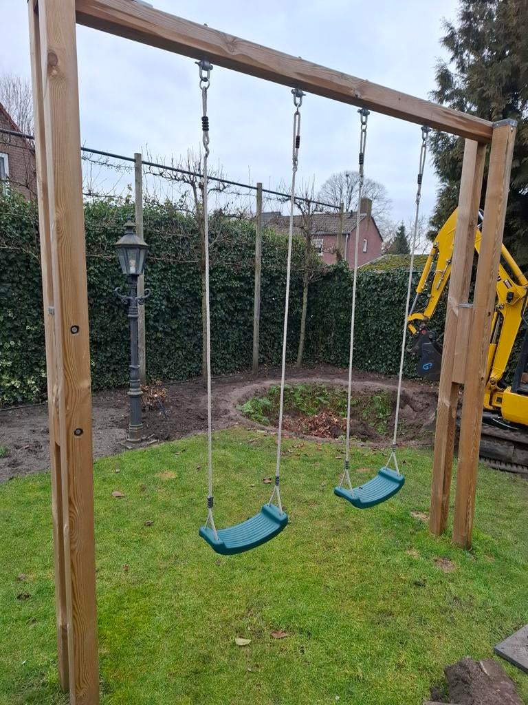 Houten schommelset, Kinderen en Baby's, Ophalen, Gebruikt, Schommel