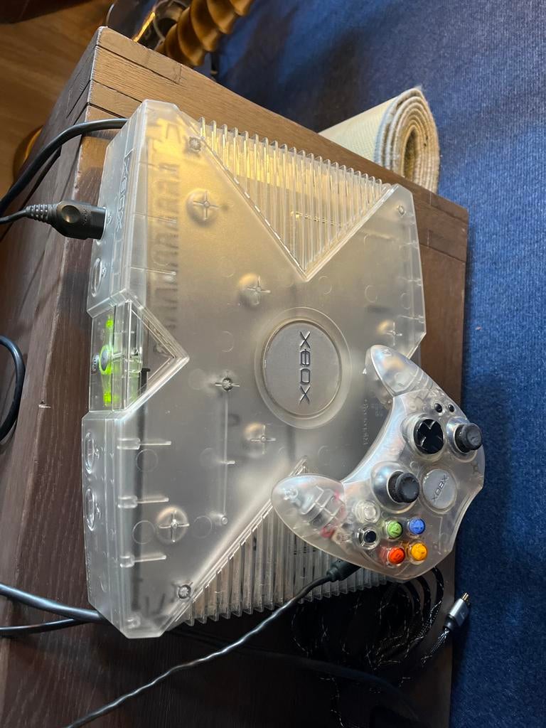 Omgebouwde Xbox met klassieke games: Area 51, GTA, Doom, Spelcomputers en Games, Ophalen of Verzenden, Gebruikt, Met 2 controllers