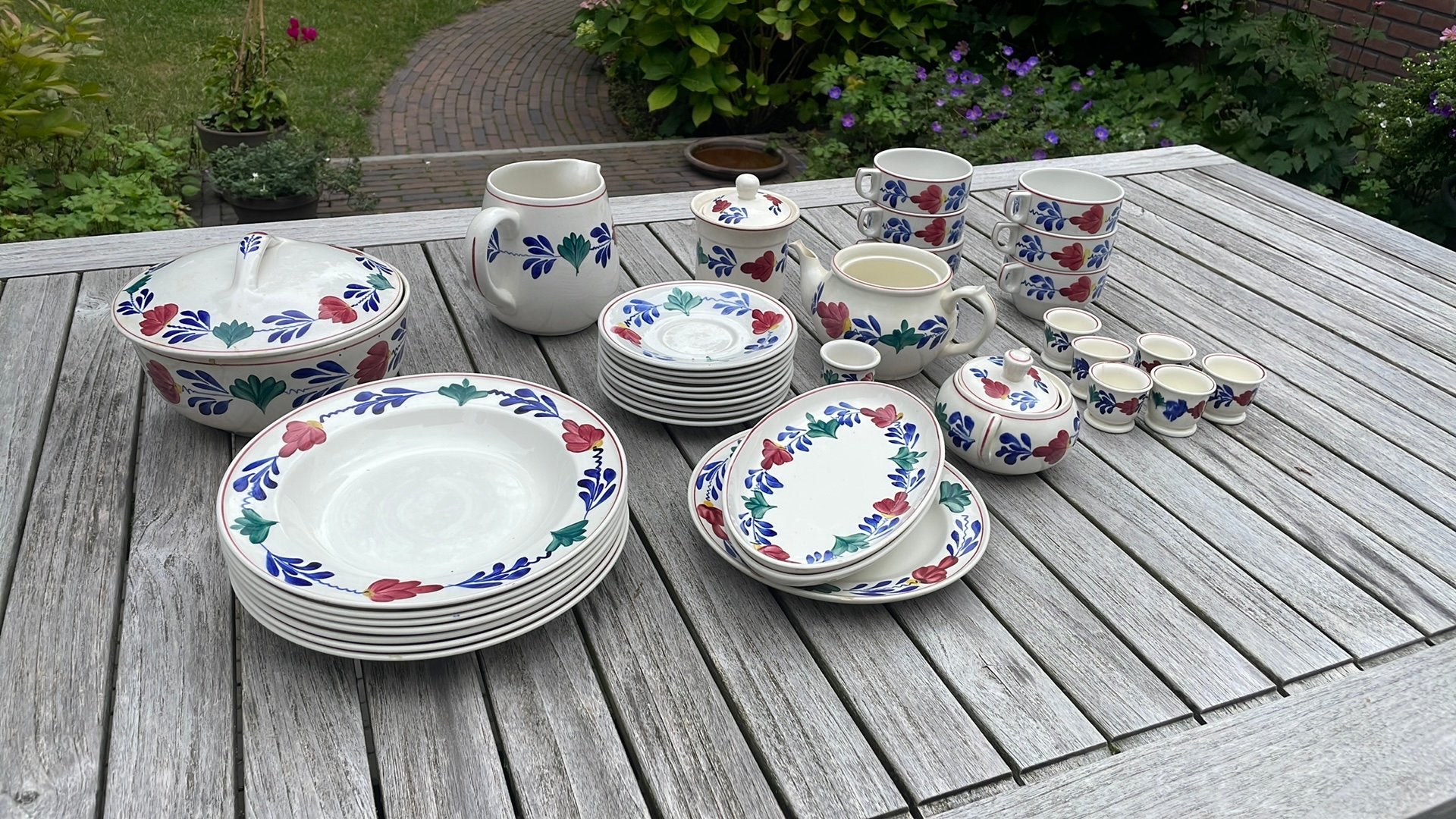 Boerenbond servies, Ophalen