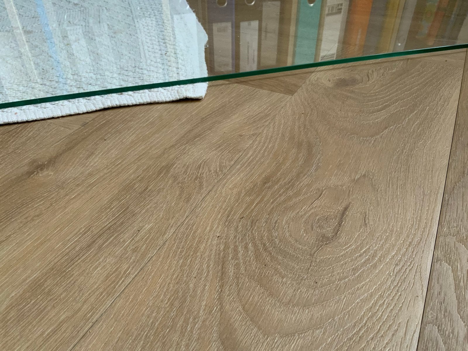 Glazen plaat 6mm dik, 220x50 cm - Ideaal voor tafelblad, Ophalen, Gebruikt