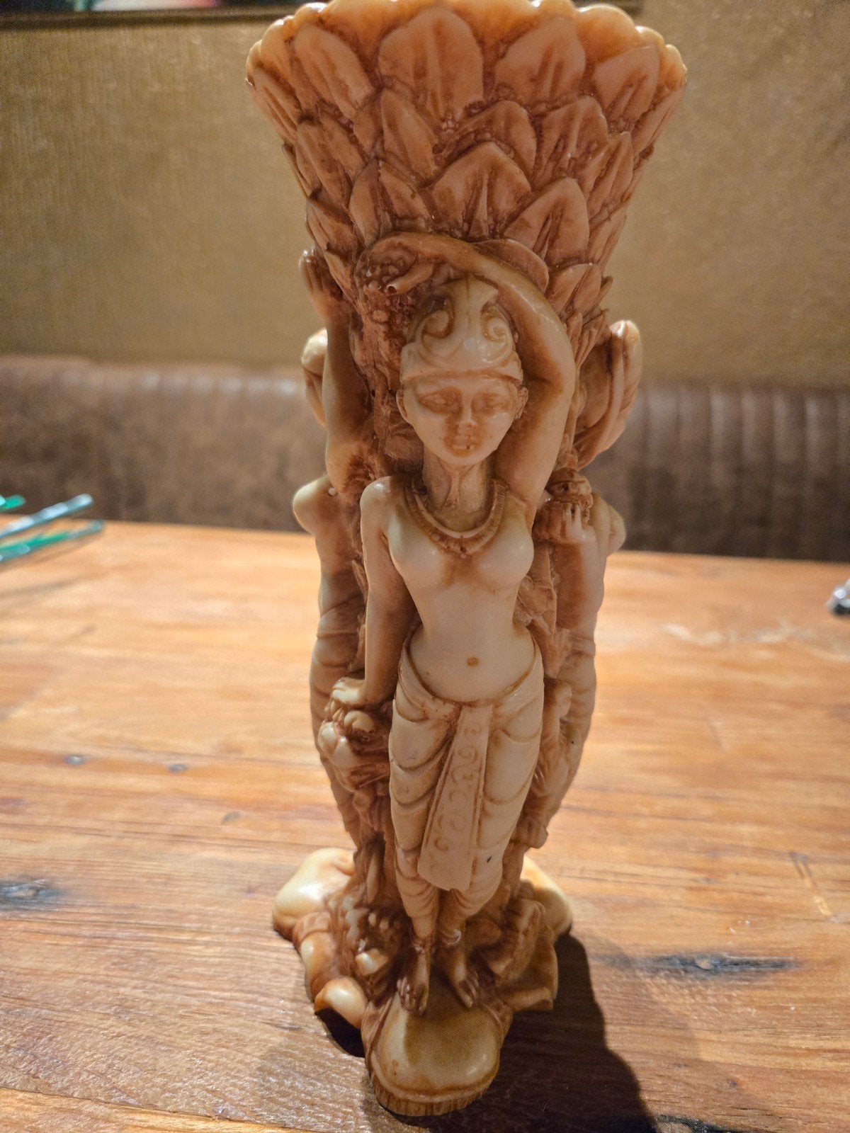 Supermooi vintage beeld / vaas met vrouwen., Ophalen of Verzenden, Beeld