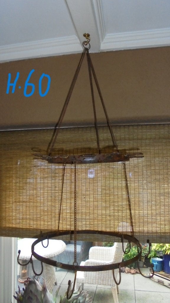 oud metalen wildrek, doorsnee 30-36H60cm, Ophalen of Verzenden