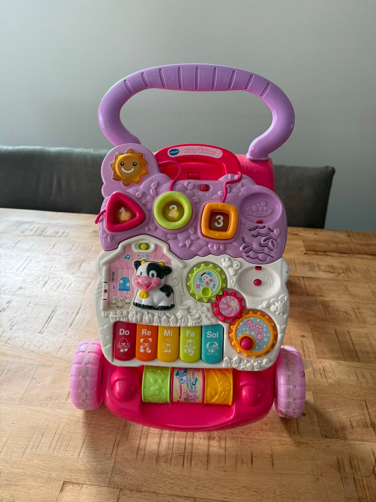 VTech Baby Walker - Roze loopwagen met geluid en licht, Ophalen, Gebruikt, Overige typen, Met licht