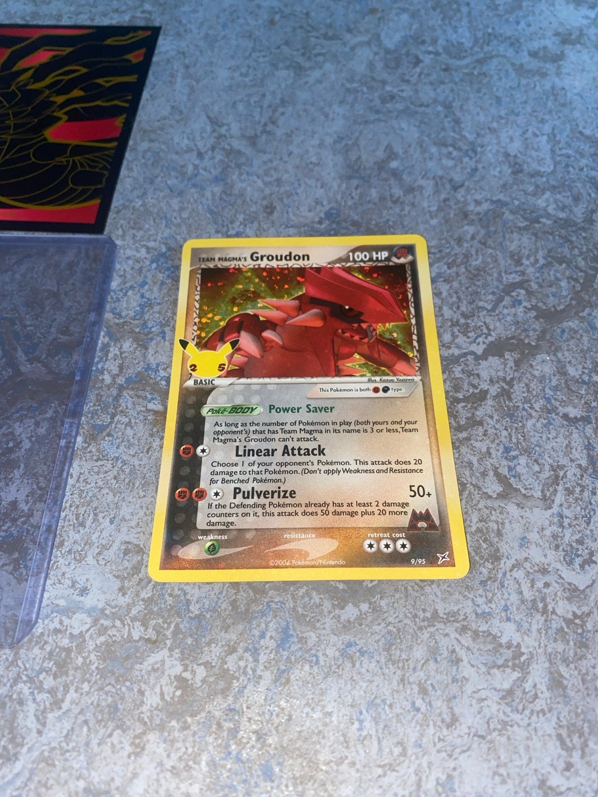 Team Magma's Groudon Pokémon kaart (Celebrations), Ophalen, Zo goed als nieuw, Losse kaart